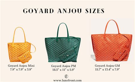 goyard tote reversible|goyard tote bag size comparison.